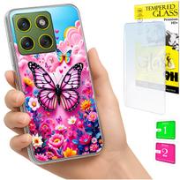 Etui Do Motorola Edge 70 Obudowa Foto Case Plecki Grafika Motyl + Szkło