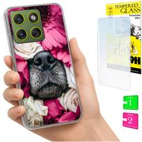 Etui Do Motorola Edge 70 Obudowa Foto Case Plecki Grafika Pies + Szkło