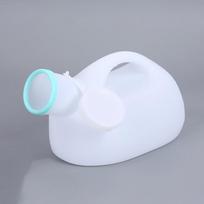 2000ml Portable Round Urinal Pot with Lid for Elderly and Adult Males - Large Capacity Night Pot and Bedside Urine Collector. mėlyna