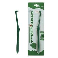 Micro Head Dog Cat Toothbrush Soft 360 Degrees Multi-angle Pets Oral Hygiene Cleaning Toothbrush for Puppy Kitten Pet Supplies (Green,16.6x1.9cm) žalia