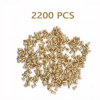 2200-12500Pcs Bee Hive Copper Eye Bees Nest Box Foundation Plating Copper Eyes Beehive Threading Hole Beekeeper Tools Equipments 4.6x1.5mm