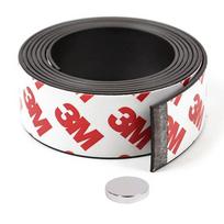 Magnetinė Juosta Su 3M Klijais Lipni, Matmenys: 100cm / 30mm / 1,5mm + Neodiminis magnetas 10mm x 2mm
