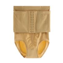 High Waist Postpartum Body Shapers Waist Trainer Shapewear Slimming Buckle Shapers Tummy Control Briefs Butt Lifter Briefs Daily 1XL kūno spalva