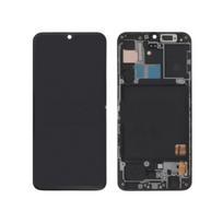 Écran LCD et vitre tactile - SAMSUNG - Galaxy A40 (A405F) - Noir - Assemblé sur châssis - Pièce d'origine Relife juoda
