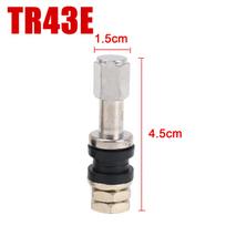 Aluminum Tubeless Tire Valve Stem TR43E TR48E Bolt in Wheel Air Valve Dust Caps Car Motorbike Truck High Strength Metal Nipples