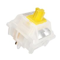 Gateron Milky Yellow Pro V3 Switches for MX Mechanical Keyboard,5-Pin 50gf Linear/Pre-Lubed Switches