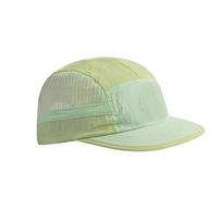 Color-Blocked Quick-drying Baseball Cap Soft Brim Retro 5-panel Breathable Peaked Cap Sun Protection Hip Hop Mesh Running Caps žalia