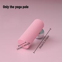 Solid EVA Foam Roller for Beginners Yoga Column Muscle Relaxer Massage Roller for Pilates Lumbar Relief Fitness Equipment rožinė