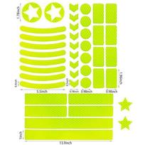 1 Set Car Tire Reflective Sticker Night Driving Safety Warning Strip Motorcycle Bike Auto Wheel Reflector Stickers Decals Decors
