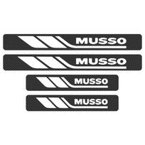 4 vnt. automobilio durų slenksčio apsauga Anglies pluošto lipdukas Apsauga nuo įbrėžimų SsangYong Musso 2025 grand fj 2017 2025 2025 2019 2004 Access balta