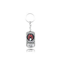 Game Metro 2033 Necklace Metal Rope Chain Skull Square Dog Tag Pendant Charm Necklace For Men Women Jewelry Accessories