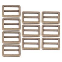 10pcs Wear Resistant Tri-Glide Slide Buckle Glossy Finish Adjustable Buckle  DIY Project antikvarinės bronzos spalvos