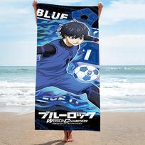 1 vnt. Anime B-Blue Lock Mikropluošto Paplūdimio Rankšluostis Greitai Džiūstantis Be Smėlio Minkštas Sugeriantis Baseino Sporto Salės Sportinis Rankšluostis Gerbėjams Paplūdimio Aksesuarai 40X60CM