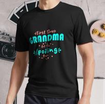 New Shirt First Time Grandma Let The Spoi Active Logo T-shirt Tops Tees Unisex Funny Size S - 5XL 2XL