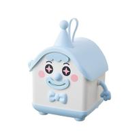 Cartoon Piggy Bank Cartoon House Joker Coin Savings Tank Durable Large Capacity Money Tank INS Plastic Kids Storage Box Kids mėlyna