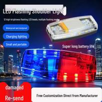 LED Clip-On Strobe Light for Night Security and Patrol Yellow