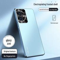 AG Matinis Honor 100pro Mobiliojo Telefono Dėklas: Aukštos klasės apsauginis dėklas su galvaniniu padengimu, skirtas Honor 200/90/80/70. Honor 50 Pro black