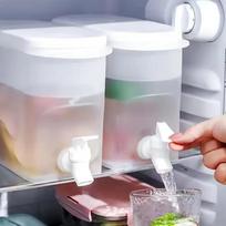 3500 ml Plastikinis Vandens Aušintuvas su Čiaupu Šalto Vandens Kibiras Horizontalus Dizainas Didelė Talpa Neslystantis Sutirštintas Naudojimui Namuose Virtuvėje