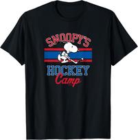 Riešutai - Snoopy ledo ritulio stovykla Marškinėliai Unisex Marškinėliai S