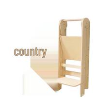 In Stock: Montessori Learning Tower Children's Foldable Wooden Step Stool with Armrest for Washstand. Original Wood - Home Delivery