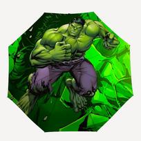 1 vnt. Hulk, automatinis skėtis, 8 strypų dizainas, kompaktiškas mechanizmas, skirtas kelionėms lauke, puiki dovana draugų gimtadieniams yy250815088