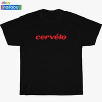New Cervelo Bicycle Logo Black/Navy/Sport Grey/White Men's T shirt S-5XL S