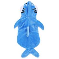 Fleece Pet Shark Cosplay Costume Cute Style Warm Animal Dress Up Outfits Thicken Comfortable Pet Transformation Clothing S mėlyna