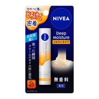 NIVEA Deep Moisture Lip Melty Balm, Type, Unscented, 2.2g