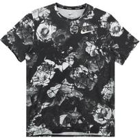 Men's Nike Pro Dri-FIT Color Block Printing Short Sleeve Black T-Shirt DQ5422-010 M