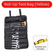 Canvas Material Canvas Tool Bag Zipped Compartments Hanging Tool Organizer  Screwdriver Organizer geltona