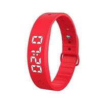 (Red)W5sv Smart Bracelet With Vibrating Alarm, Sleep Monitoring Digital Display Electric Watch