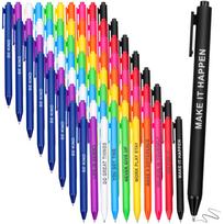80 Pcs Inspirational Ballpoint Pen Bulk Motivational Quotes Pen Novelty Retractable Stylus Writing Pens Encouraging Black Gel In 1