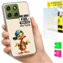 Etui Do Motorola Edge 70 Obudowa Foto Case Plecki Grafika Kaczka + Szkło