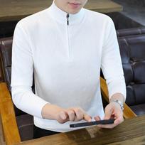 Men Half Zip Mock Neck Diamond Cable Knit Long Sleeve Pullover Sweater M balta