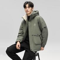 Men's Korean Style Hooded Outdoor Down Jacket 175/92A