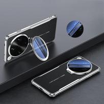 OPPO Find X9 Ultra Stiklinio Objektyvo Nematomas Laikiklis Dėklas Find X9Ultra Keturi Kampai Kritimui Atsparus Paprastos Odos Smūgiams Atsparus Dangtelis OPPO Find X9 Ultra juoda