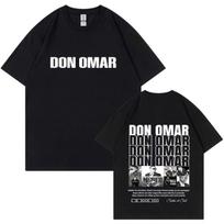 Rapper Don Omar Harajuku Graphics T-shirts Men's Womens Double Sided Print Gothic Short-sleeved O-Neck Cotton Streetwear Tshirts 4XL