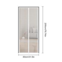 Katės Tinklelio Durys Augintinio Durys Tinklelis Katės Vartai Su Užtrauktuku 80x200cm Nešiojamas Apsaugas Laiptinėms Koridoriams Patogus Priėjimas