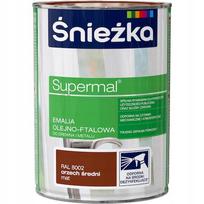 Śnieżka Supermal Aliejiniai-ftaliniai dažai Medis Metalas Vidutinio riešuto spalvos Matiniai 0,8L
