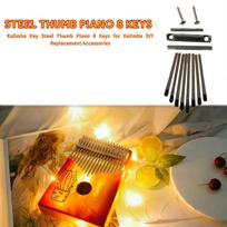 8 Keys Kalimba DIY Set Thumb Piano Keyboard Lettering Stenciled Scale Identification for Musical Instrument Replacement Parts China Mainland