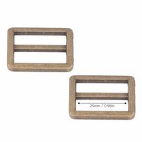 10pcs Durable Metal Tri-Glide Slide Buckle Glossy Finish Adjustable Buckle  DIY Project antikvarinės bronzos spalvos