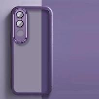 For VIVO V50 Lite V50Lite 4G 5G Case Shookproof Soft Plating Silicone Back Cover Carcase Coques Fundas Shell Mobile Phone Cases VIVO V50 Lite violetinė