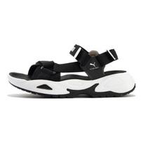 PUMA Traek Lite unisex paplūdimio laisvalaikio šlepetės juodos baltos 389075-08 EU 39