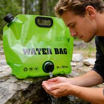 8L Outdoor Water Storage Bag Portable Large Capacity Sports Camping Foldable Soft Water Bag With Climbing Faucet Water Bag raudona