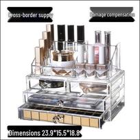 Three-Layer Acrylic Storage Box: Transparent, Drawer-Type for Cosmetics, Skincare, Jewelry, Desktop Organization (1015 Series)