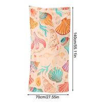 Beach Towel Printed Towel Portable with Storage Bag  Large Beach Towel Bath Towel Quick-drying Towel for Vacation Outdoor