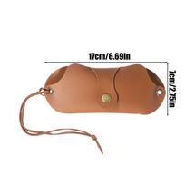 Glasses Bag Portable Sunglasses Box  PU Leather Glasses Case Eyewear Pouch Bags Glasses Storage Pendant Soft Glasses Pouch