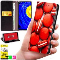 Etui Typu Portfel Do Motorola Moto G06 / G06 Power - Pokrowiec Bluemoon Nadruk + Szkło 9H