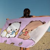 Ctue Bubu Dudu Microfiber Beach Towel Absorbent Quick dry Soft Yoga Swimming Resort Mountain Climbing Towel Cotton 30x30cm