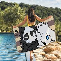 Changed Puro Game furry Shark cat Towel Quick Drying Beach Towels Are Suitable For Swimming Pools Camping Yoga And The Gym STJ40x70CM